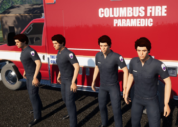 Screenshot showing multiplayer session in Paramedics!